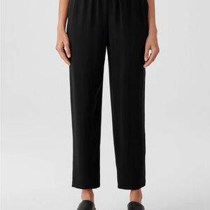 Eileen fisher silk crepe elastic pants